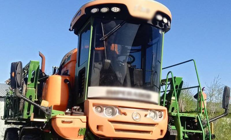 Монтаж терминала на опрыскиватель imperador